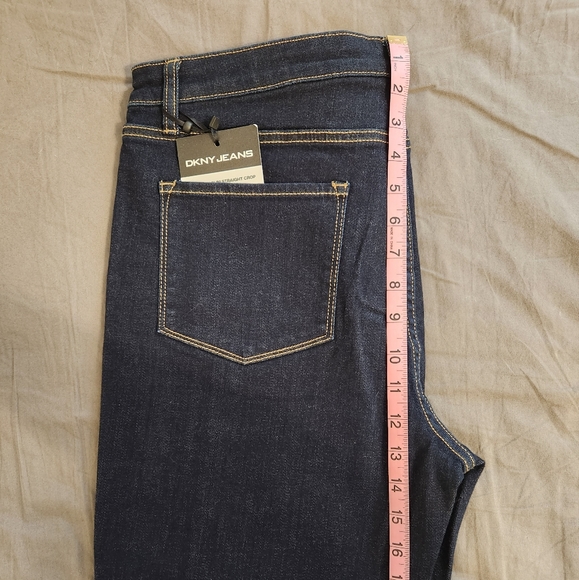 DKNY Rivington Dark Indigo Cropped Jeans 31/12 - Picture 6 of 6